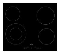 Beko HIC64402T 58cm 4 Zone Ceramic Hob - Black