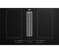 Beko HIXI84700UP 80cm Venting Induction Hob - Black Glass - For Ducted/Recirculating Ventilation