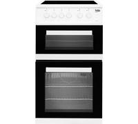 Beko KDC5422AW 50cm Twin Cavity Electric Cooker