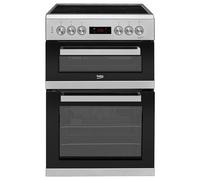 Beko KDC653S 600mm Double Electric Cooker Ceramic Hob Fan Oven