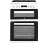 Beko KDC653W 60cm Double Oven Electric Cooker