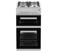 Beko KDG583W Gas Cooker with Gas Grill - White White