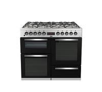 Beko KDVF100X 100cm Double Oven Range Cooker with 7 Burner Gas Hob