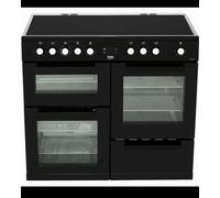 Beko KDVC100K 100cm Double Oven Range Cooker with 5 Zone Ceramic Hob