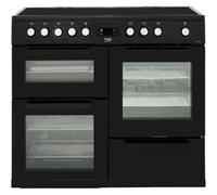 Beko KDVC100K 100cm Electric Range Cooker with Ceramic Hob - Black - A/A Rated