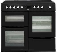 Beko KDVC100K 100cm Double Oven Range Cooker with 5 Zone Ceramic Hob