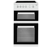 Beko KDVC563AW 50cm Double Oven Electric Cooker - White