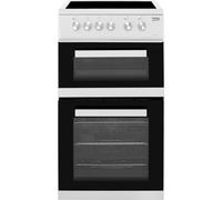 Beko KDVC563AW 50cm Double Oven Electric Cooker
