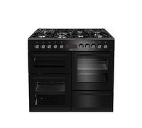 Beko KDVF100K 100cm Double Oven Range Cooker with 7 Burner Gas Hob