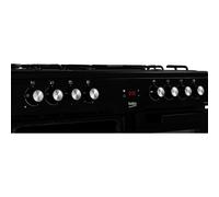 Beko KDVF90X 90cm Double Oven Range Cooker with 5 Burner Gas Hob