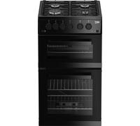 Beko KDVG593K 50cm wide Gas Cooker with Gas Grill - Black Black