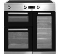 Beko KDVI90X 90cm Electric Range Cooker with Induction Hob - Stainless Steel