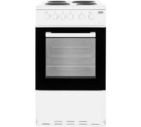 Beko KS530W 50cm Single Oven Electric Cooker With Sealed Plate Hob -