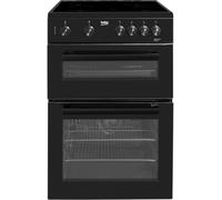 Beko KTC611K 60cm Electric Cooker with Ceramic Hob - Black