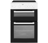 Beko KTC611W 60cm Twin Cavity Electric Cooker