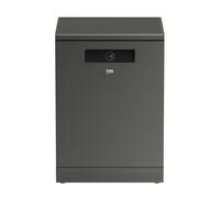 Beko MaxiDry Graphite Dishwasher - C-Rated, Quick Wash, 16 Place Settings Freestanding