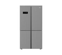 Beko Mn1436224Dps American Style Freestanding Frost Free Fridge Freezer - Stainless Steel Effect