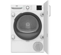Beko NTIKP81131W 8Kg Integrated Heat Pump Tumble Dryer - White - A++ Rated, White