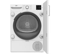 Beko NTIKP81131W 8Kg Integrated Heat Pump Tumble Dryer - White - A++ Rated, White