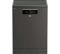 Beko PowerIntense™ BDFN36550PFG Full Size Dishwasher - Graphite - B Rated, Silver