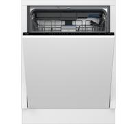 Beko PowerIntense™ BDIN38550WP Wifi Connected Fully Integrated Full Size Dishwasher - Silver Control Panel with Fixed Door Hinge Kit - B Rated, Silver