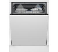 Beko PowerIntense™ BDIN38560WPF Wifi Connected Fully Integrated Full Size Dishwasher - Stainless Steel Control Panel with Fixed Door Hinge Kit Stainless Steel