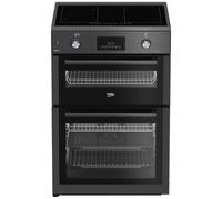 BEKO Pro AeroPerfect AirFry FDIA6731FCA 60 cm Electric Induction Cooker - Black, Silver/Grey