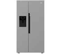 BEKO Pro ASP352VPX American-Style Fridge Freezer - Black Steel, Brushed Steel