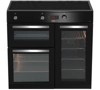 Beko 90cm Electric Range Cooker with Induction Hob - Black