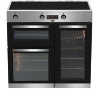 Beko 90cm Electric Range Cooker with Induction Hob - Stainless Steel - A/A Rated