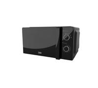 Beko Solo Microwave MOC20100BFB | Black Compact Design | 20L Capacity | 700W Power | Manual Controls | Includes Auto-Defrost & Easy To Use 30 Min