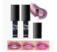 Bekoeen 2Pcs Magic Color Changing Lip Oil,Big Brush Head Hydrating Pink Lip Gloss,Moisturizing Lip Oil Set,Smooth Non-Sticky lip glow Oil, Fresh Girl's Lip Care (Rose pink)