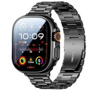 Bekomo 3-Pack Apple Watch Band with 2 Screen Protectors, Precision Stainless Steel Metal, Elegant Design, Easy Adjustment, High-Tech Surface Finish, Unisex