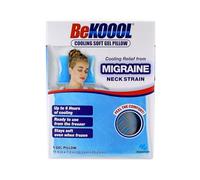 BeKOOOL Cooling Soft Gel Pillow - Reusable Cooling Relief from Migraines, Neck Strain and Fever - Up to 6 Hours of Cooling, Ready to Use, Stays Soft When Frozen
