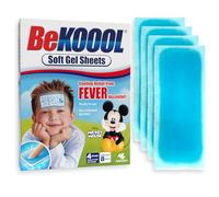 BeKoool Soft Cooling Gel Sheets for Kids, 4 Count