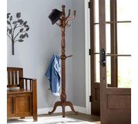 Bekrvio Coat Rack Freestanding Coat Tree Stand with 8 Hooks, 200CM Heavy Duty Premium Ash Wood Coat Hanger Stand, Floor Standing Clothes Coat Rack Stand for Entryway Corner, Hallway,Bedroom Load 75KG