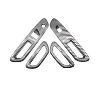 Bekuyu Car Inner Door Pull Handle 4 Pieces ABS Window Regulator Trim Switch Button Panel for Toyota for Aygo X(Carbon Look)