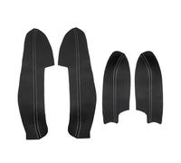 Bekuyu Car Inner Door Pull Handle 4 Pieces Car Door Armrest Handle Panel Cover Trim for Nissan for Qashqai J11 2016 2017 2018(Black-White line)