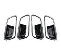 Bekuyu Car Inner Door Pull Handle 4 Pieces Car Interior Door Cup Handle Frame Cover Trim for Kia for Morning 2020-2023 for Picanto 2019-2023