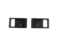 Bekuyu Car Inner Door Pull Handle Aluminum Alloy Car Interior Door Bowl Decorative for Land Rover for Defender 90 110 2004-2018(Black 2PCS)