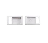 Bekuyu Car Inner Door Pull Handle Aluminum Alloy Car Interior Door Bowl Decorative for Land Rover for Defender 90 110 2004-2018(Silver 2PCS)