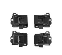 Bekuyu Car Inner Door Pull Handle Aluminum Alloy Car Interior Door Handle Decoration for Land Rover for Defender 90 110 2004-2018(for 110 Black)