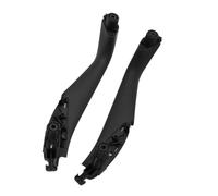 Bekuyu Car Inner Door Pull Handle for 5 Series M5 G30 G31 F90 2017 2018 2019 2020 2021 2022 51417438523 Car Door Handle Interior Trim(Black Front 2pcs)