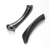 Bekuyu Car Inner Handle Interior Door Panel Pull Trim Cover Left Right for 3 Series E90 E91 316 318 320 325 328 2004-2012 (Carbon-Set-Right)