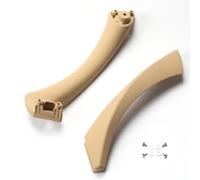 Bekuyu Car Inner Handle Interior Door Panel Pull Trim Cover Left Right for 3 Series E90 E91 316 318 320 325 328 2004-2012 (Beige-Set-Right)