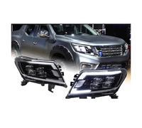 Bekuyu For N&issan For Navara NP300 2014 2015 2016 2017 2018 2019 2020 2021 Car Headlight Head Lamp Drl Dynamic Signal Projector Lens (1 pair)