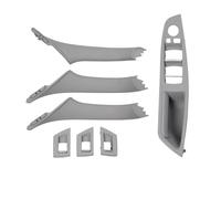 Bekuyu LHD RHD Car Interior Door Armrest Inside Pull Handle Set for 5 Series F10 F11 523i 525i 528i 530i 514151417225873 51417225875 (Grey,RHD)