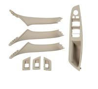 Bekuyu LHD RHD Car Interior Door Armrest Inside Pull Handle Set for 5 Series F10 F11 523i 525i 528i 530i 514151417225873 51417225875 (Oyster,RHD)