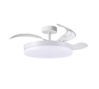 BEL AIR HOME - ARES Ceiling Fan, DC Motor, LED 36W and Remote Control, 3 Folding Blades, Bedrooms and Dining Rooms