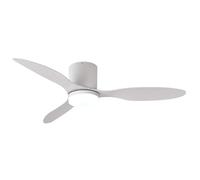 BEL AIR HOME - MISTRAL Ceiling Fan with DC Motor, 132 cm, LED Light 24W, 6 Air Speeds and 3 Light Temperatures, Remote Control Included (White)